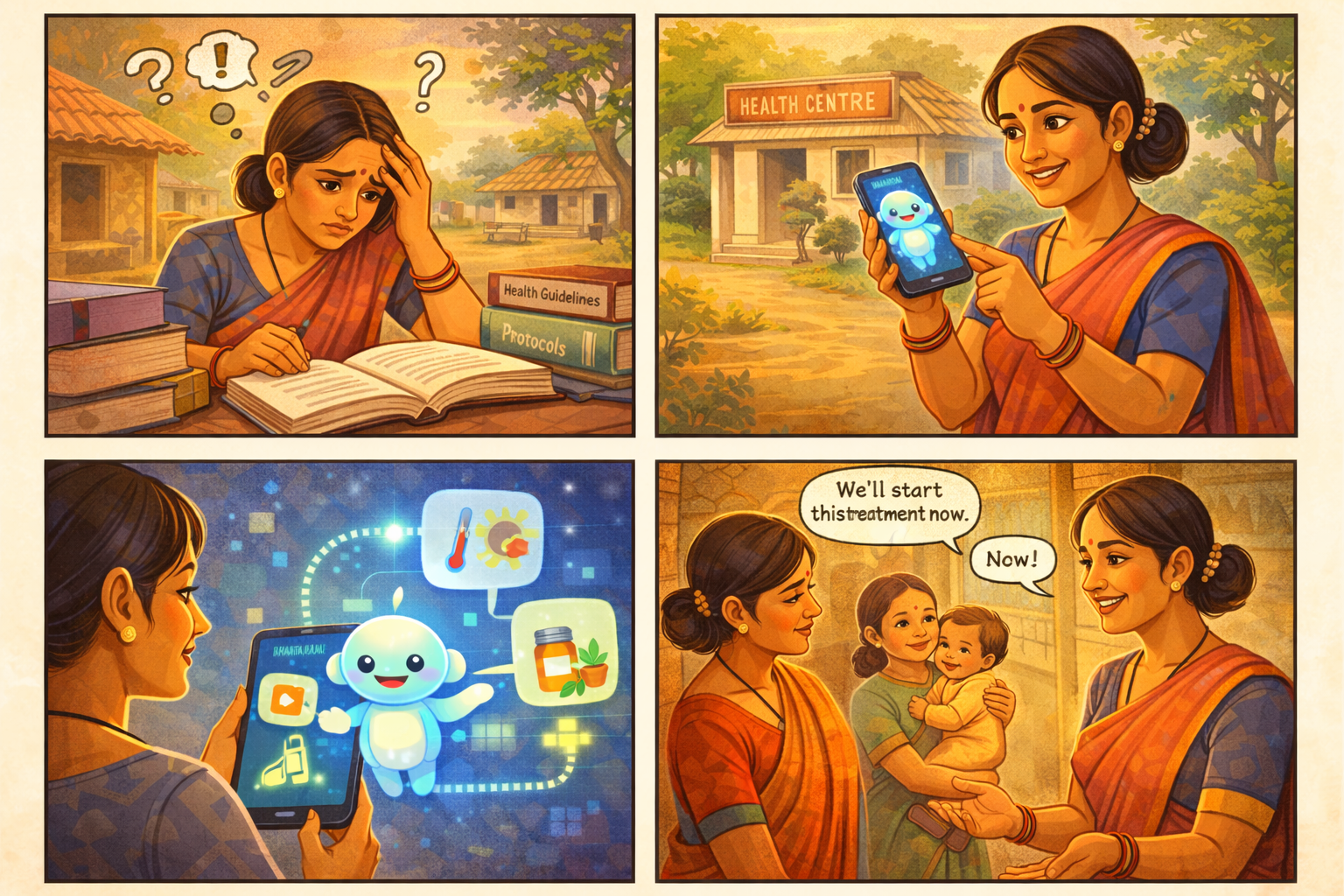 BharatiAI helping during homevisit